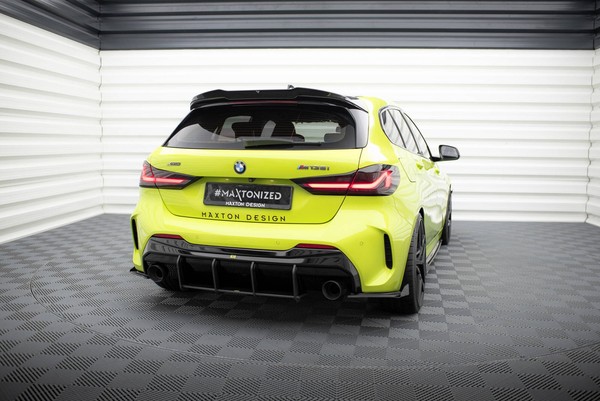 Heckansatz Diffusor V.1 Passend FüR Bmw 1Er F40 M-Paket / M135I Roter Kern-image