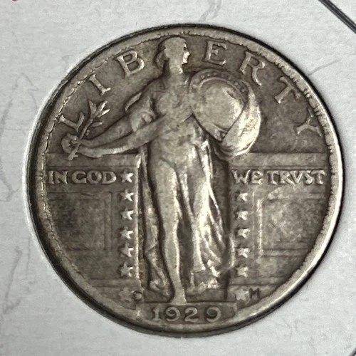 1929-D Standing Liberty Silver Quarter / Nice!