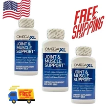 pack of 3 Omega XL Joint & Muscle Support – 300 ct – Potent Omega-3 Joint Relief