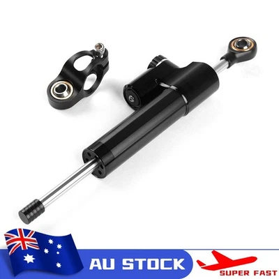 Black Stabilizer Steering Damper For Honda Suzuki Kawasaki Yamaha Ducati BMW - image 1 of 4