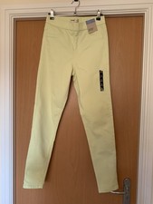 M&S MARKS & SPENCER YELLOW HIGH RISE JEGGINGS UK SIZE 8 REG on trend Spring