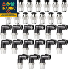 Elbow and Straight Combination 1/4 Inch Tube OD X 1/4 Inch NPT Thread Push to Co