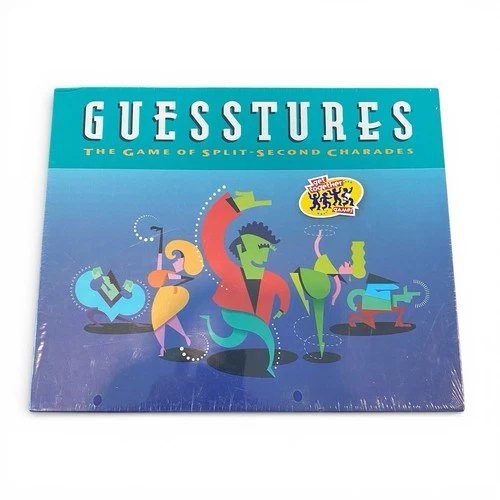 Gestures Split-Second Charades Game Milton Bradley 1990 Vintage New Sealed