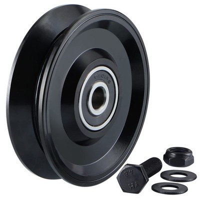 V Groove Wheel 4 Inches, Slide Gate Wheel with Double Bearings, Rolling Gate ...