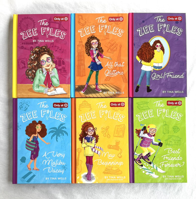 Zee Files Tina Wells Hardcover Books 1 2 3 4 5 6 Set Target Editions 1-6 Lot
