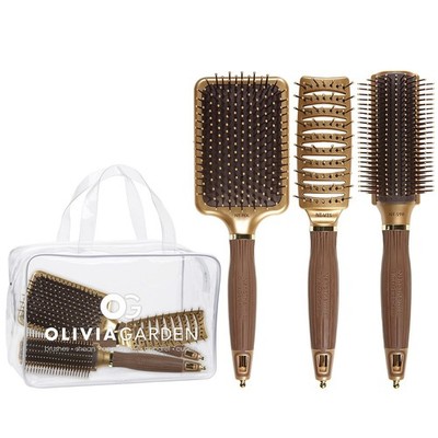 Olivia Garden Ceramic Ion Nanothermic Styler Hair Brush - Daily Styling For All