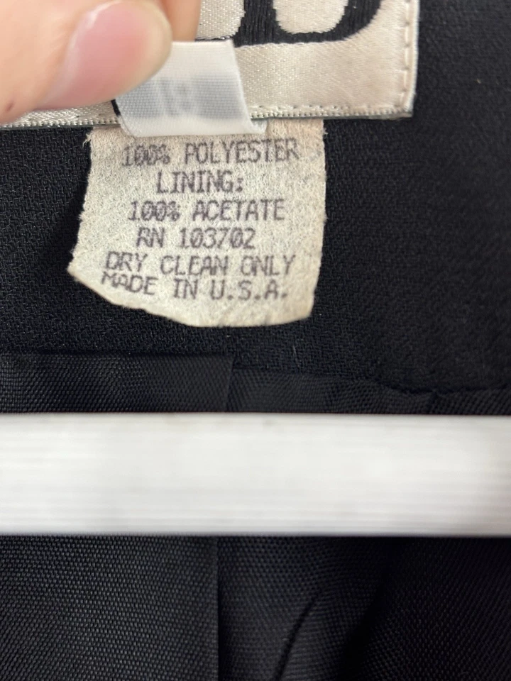 Blazer feminino Stella Louise para KB vintage 18 preto rosa estampa de leopardo colarinho - Imagem 4 de 4