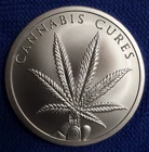2018 2 oz. Cannabis Cures Silver Shield Mini Mintage BU