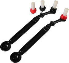 Espresso Machine Cleaning Brush Kit - CAFEMASY 2 Pieces Coffee Cleaning Brush wi