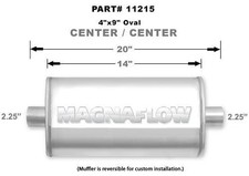 Magnaflow 11215 Muffler - 2-14 In Center Inlet - 2-14 In Center Outlet - 14 X Magnaflow 11215 Muffler - 2-14 In Center Inlet - 2-14 In Center Outlet - 14 X