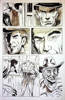 The Creeps Comic Magazine Shawn Van Briesen ORIGINAL Hand Inked COMIC PAGE