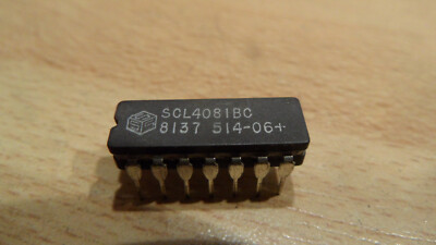 IC ICs  SCL4081BC  8137  514-06+  PHIL A81+   14 PIN