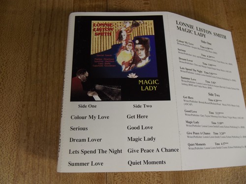 LONNIE LISTON SMITH - MAGIC LADY CASSETTE LP RARE 1991 US STARTRAK, GARY BARTZ - Picture 9 of 10