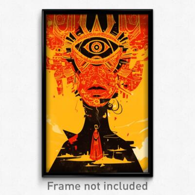 Mexican Movie Poster - Tidy Visage (Mexico Psychedelic Art Retro Film Print)