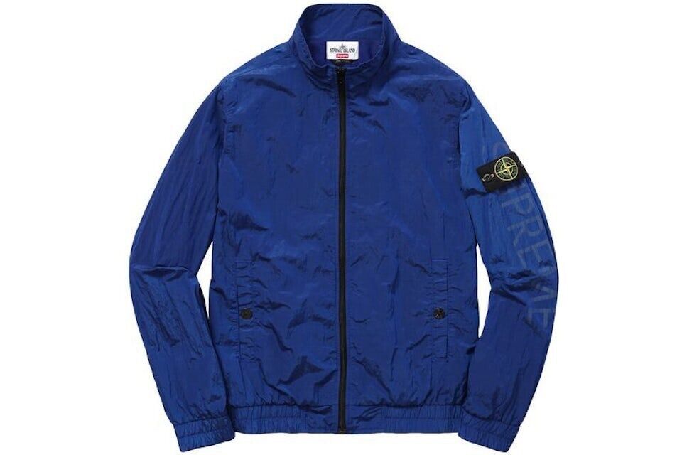 2016 Stone Island x Supreme Nylon Metal Track Jacket - Blue 2016 Stone Island x Supreme Nylon Metal Track Jacket - Blue