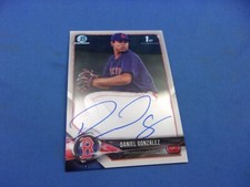 Bowman Chrome Prospects 2018 Autograph Auto Daniel Gonzalez