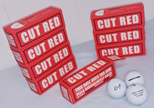 NEW 24 CUT RED Brand Golf Balls Qty 3 per sleeve x8 2 Dozen Premium Soft Core