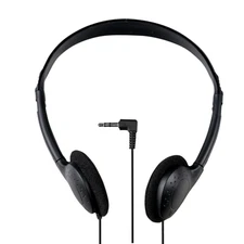Pack of 5 Over-The-Head Headphones for School / Distance Learning – 4′ Cable