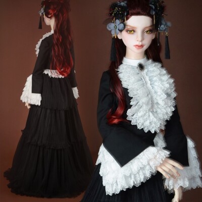Dress set only of Dollmore Trinity Doll Size - Painstaking Dress Set - LE10