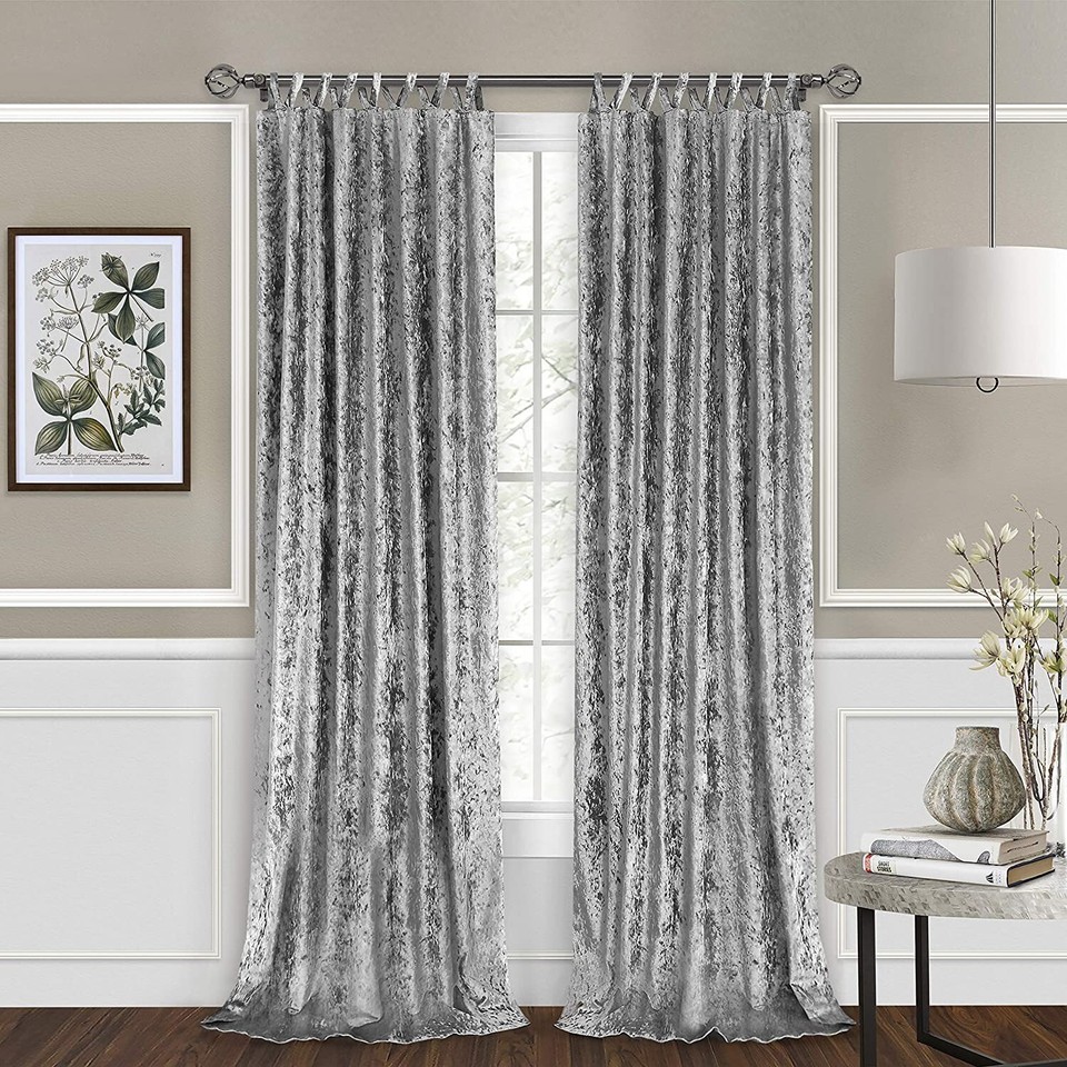Tenda A Pieghe Achim Windsor Color Argento 34x160 Cm In Poliestere