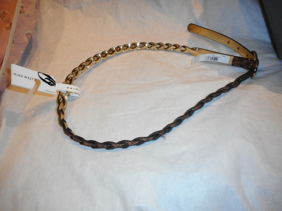 N/W/T Nine West 女式狮子座格子腰带大号和特大号 — 第 4/4 张图片