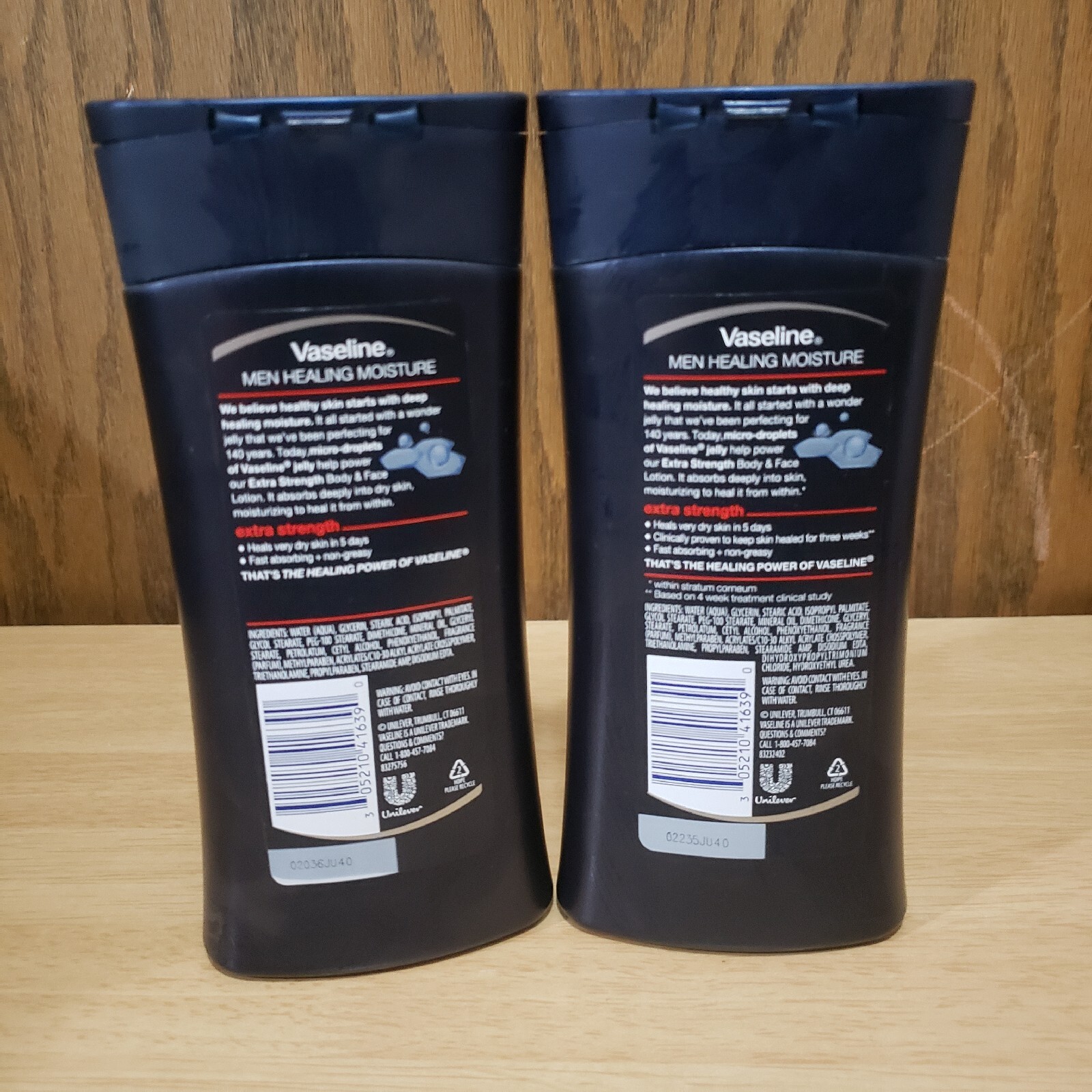 2 X Vaseline Men&rsquo;s Healing Moisture Hand and Body Lotion Extra Strength 10 oz