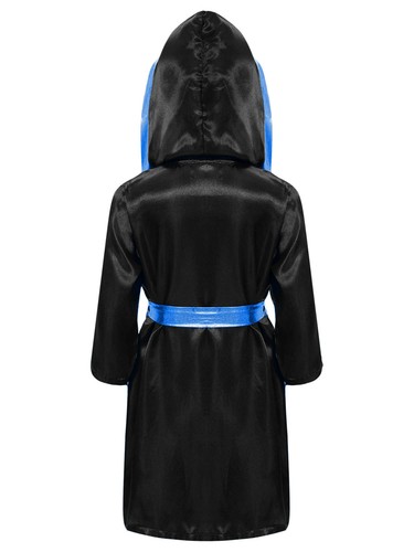 Kids Boys Cloak Robe With Belt T-shirt And Shorts Boxing Training Letter Print - Picture 80 of 87