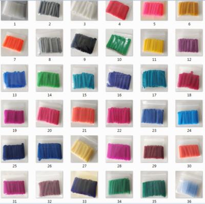 1 Bag Dental Orthodontic Ligature Ties Elastic Rubber Bands 35 Colors 1008 Pcs