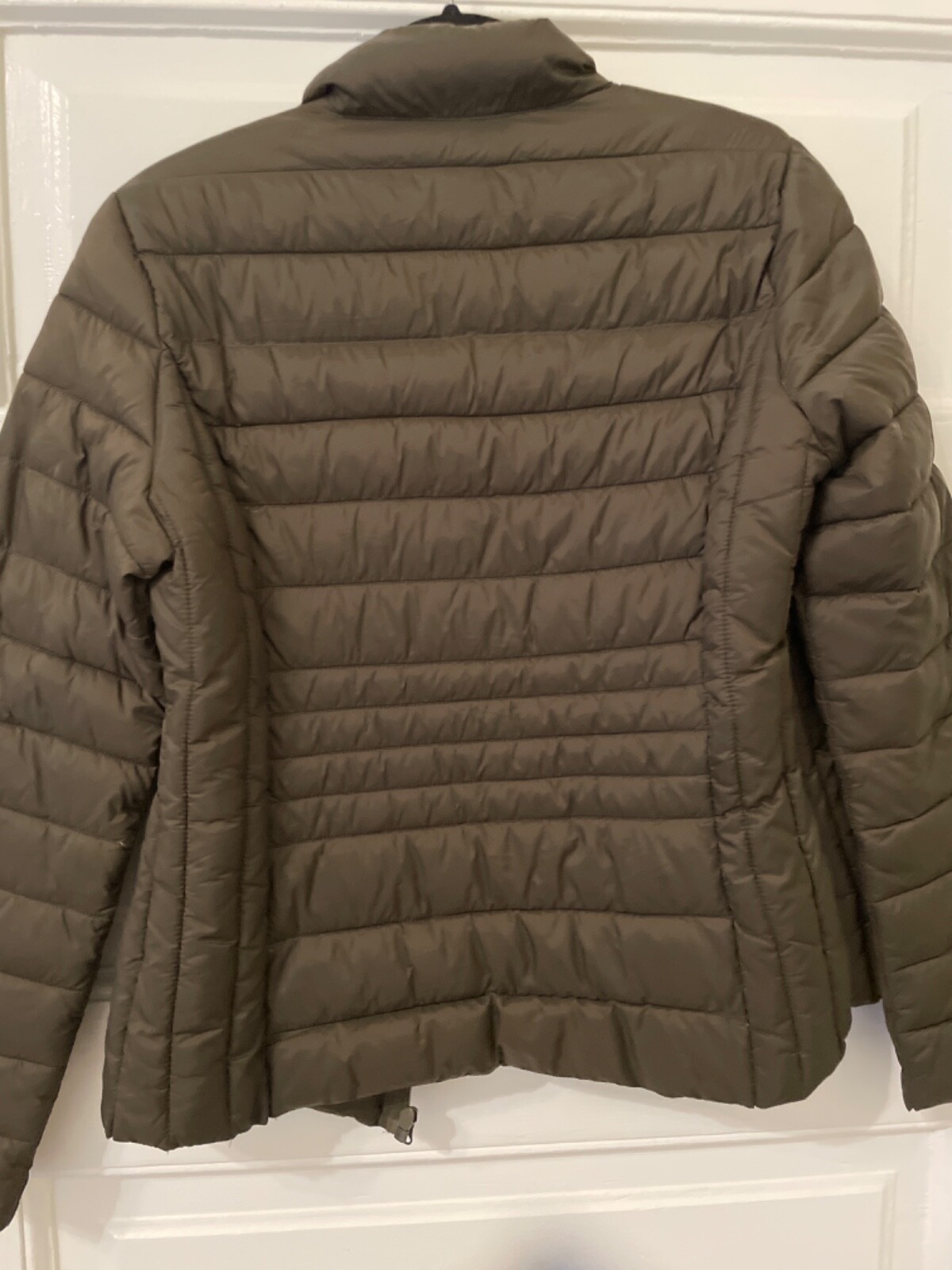 light packable jacket puffer style nylon shell with polyester fiberfill