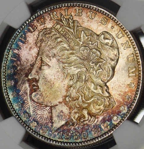 1880-S Morgan Silver Dollar - NGC MS64 Toned - ✪COINGIANTS✪