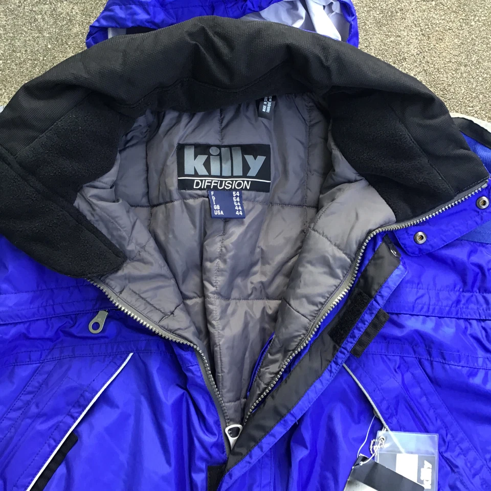 复古 Killy Diffusion 雪地摩托车 滑雪 滑雪板套装 连帽 男式 44 码 — 第 2/4 张图片