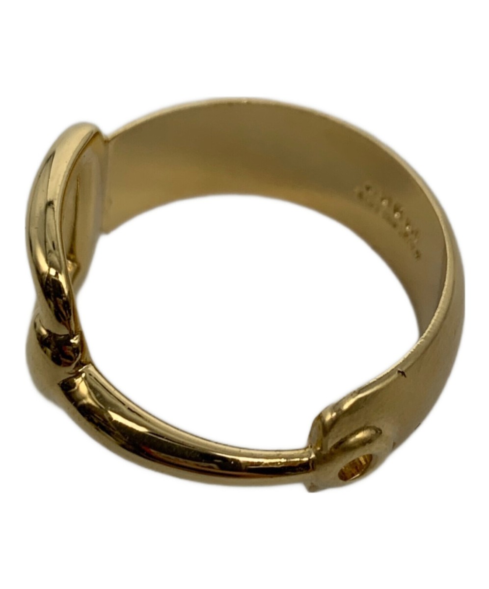 GUCCI horsebit scarf ring gold | eBay