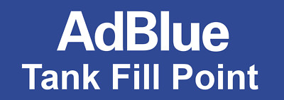 3 x Kraftstoffwarnung Adblue Tankstelle selbstklebend Aufkleber Schild 135mm x 45mm