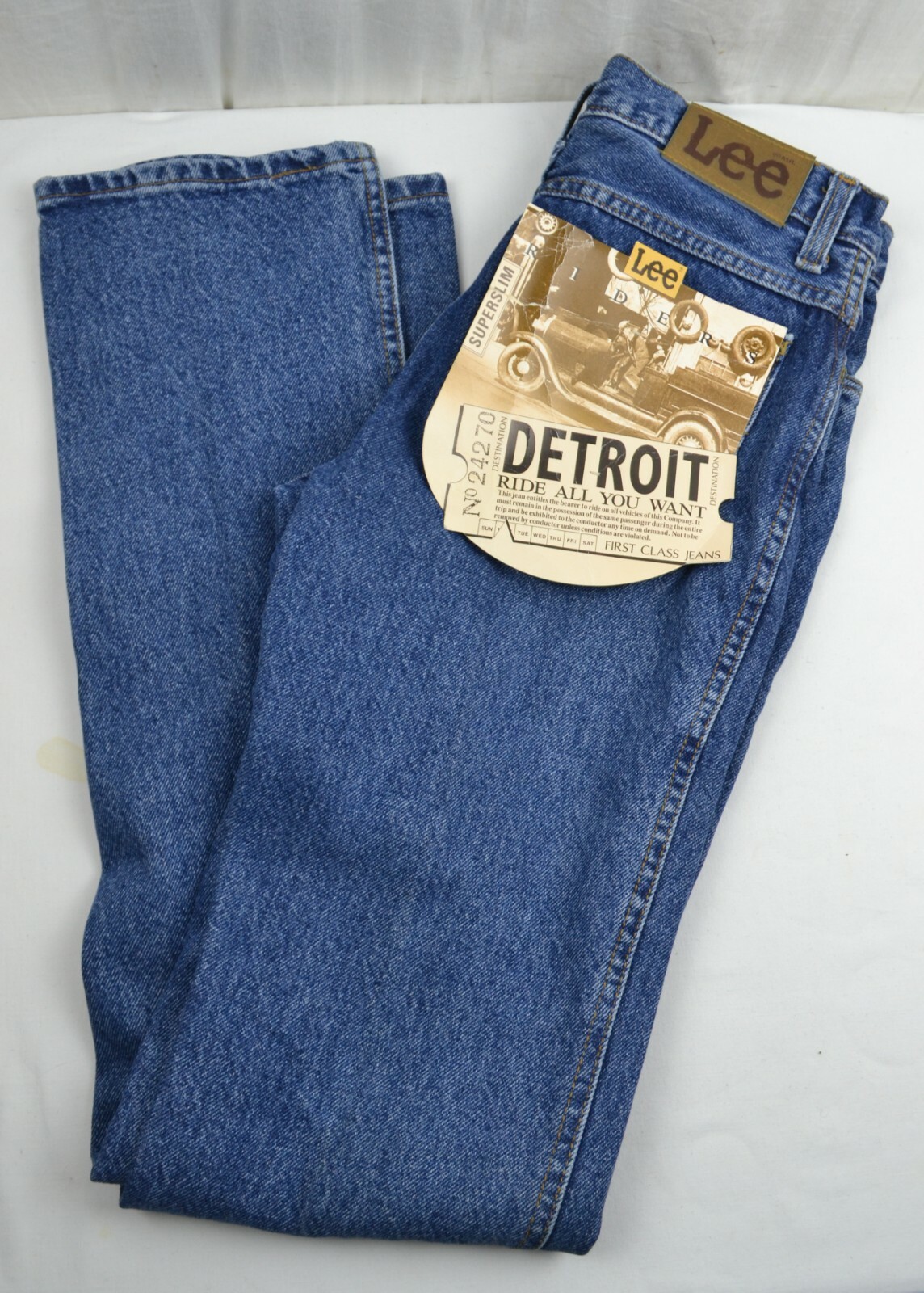 NEW Deadstock Vintage 28 x 34 LEE Riders Detroit Denim Jeans Made in UK |  eBay