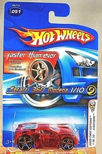 2005 Hot Wheels Faster Than Ever #51 First Editions 1/10 FERRARI 360 MODENA Red 