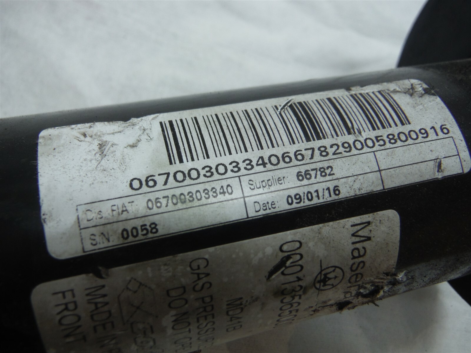 2014-2019 MASERATI GHIBLI SQ4 FRONT RIGHT STRUT SHOCK ASSEMBLY OEM 6700303340