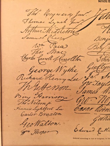 Tobin Engraving of Independence Hall 1899 w/ Facsimile Signatures of Declaration - Picture 6 of 11