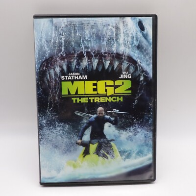 Meg 2: The Trench (DVD, 2023) Jason Statham Wu Jing giant shark action 