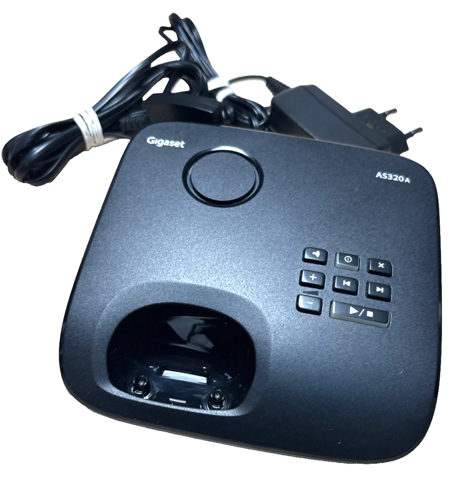 Gigaset AS320A Telefon Basisstation mit AB Schwarz AS320 Anrufbeantworter ✅ - Bild 2 von 4