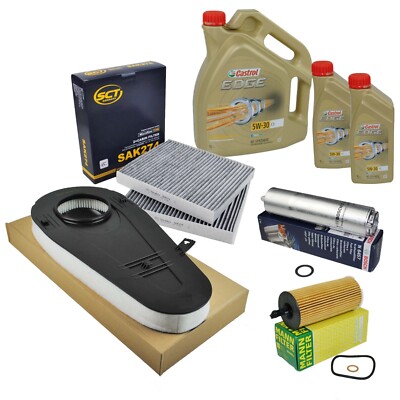 Inspektionspaket F10 F11 520d 525d mit 7L Castrol Edge Titanium 5W30 M