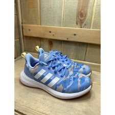 US3.5 adidas Kids Preschool Fortarun 2.0 Cloudfoam Running Shoes Camo Blue Pink