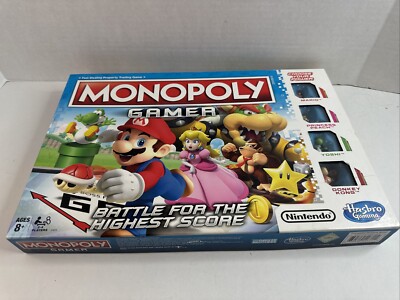 2017 HASBRO NINTENDO MONOPOLY GAMER GAME MARIO BROS. EDITION (COMPLETE) 