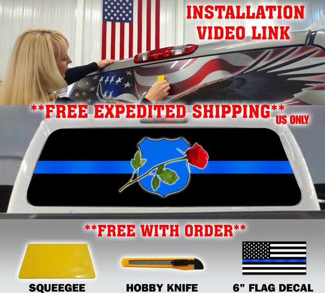 NATIONAL LAW ENFORCEMENT OFFICERS MEMORIAL PICKUP TRUCK REAR WINDOW DECAL TINT eBay