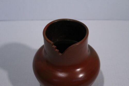 Tarro de cerámica navajo cuello largo con borde tallado como un rayo Sue Williams - Imagen 4 de 14