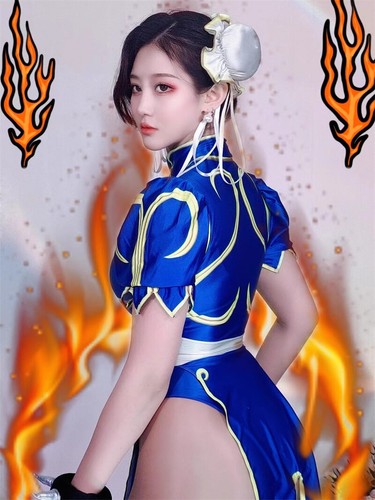 Disfraz de Street Fighter Chun Li para mujer Juegos con disfraces Mono Trajes Halloween - Imagen 2 de 10