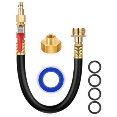 #ad #ad Camper Winterizing Kit Blowout Shut Off Valve Adapter Hose Faucet For RV Trailer $12.49
