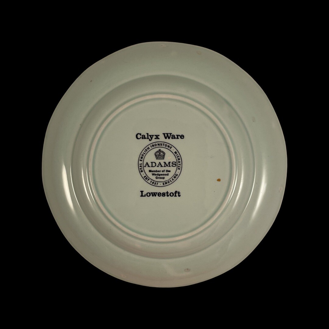 Adams CALYX WARE Lowestoft Bread Plate 6” eBay