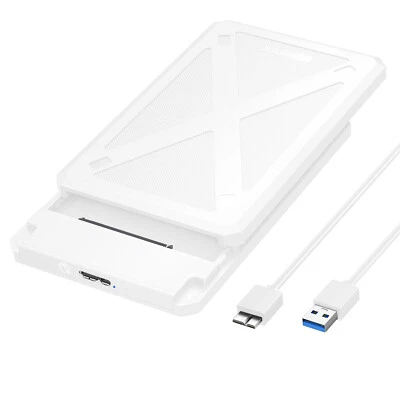 IDSONIX Festplattengehäuse USB 3.0 Externes Gehäuse Festplatte 2.5 Zoll SATA SSD HDD DE