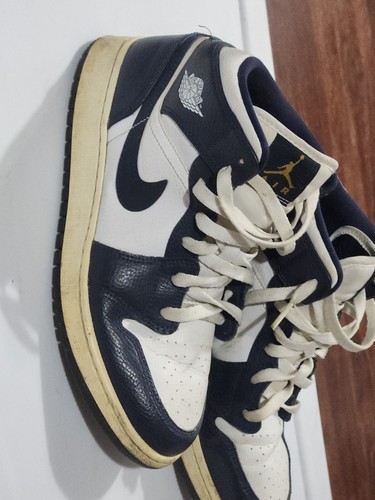 Nike Air Jordan 1 Mid White Black- 554725 174 size 7 Y🔥 - Picture 2 of 13