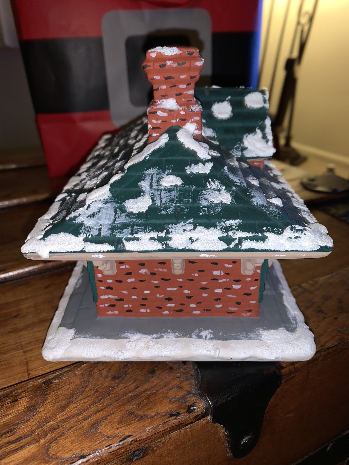 Vintage Byron Molds Train Station Christmas Collectible